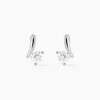 Histoire d'Or Boucles D'oreilles Pendantes April Argent Blanc Oxyde De Zirconium Best
