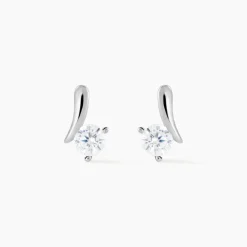 Histoire d'Or Boucles D'oreilles Pendantes April Argent Blanc Oxyde De Zirconium Best