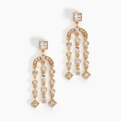Histoire d'Or Boucles D'oreilles Pendantes Gold Chandelier Plaqué Or Oxyde Zirconium Online