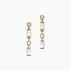 Histoire d'Or Boucles D'Oreilles Pendantes Estela Plaque Or Jaune Oxyde De Zirconium Discount
