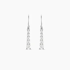 Histoire d'Or Boucles D'oreilles Pendantes Argent Blanc Henriet Oxyde De Zirconium