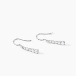 Histoire d'Or Boucles D'oreilles Pendantes Argent Blanc Henriet Oxyde De Zirconium