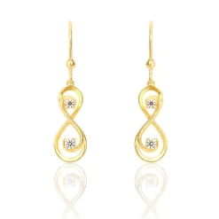 Histoire d'Or Boucles D'oreilles Pendantes Ademar Or Jaune Oxyde De Zirconium Outlet
