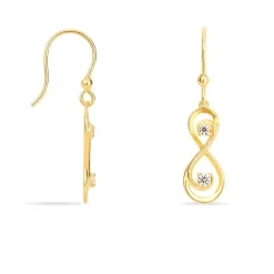 Histoire d'Or Boucles D'oreilles Pendantes Ademar Or Jaune Oxyde De Zirconium Outlet