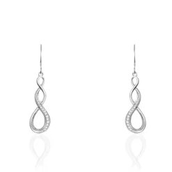 Histoire d'Or Boucles D'oreilles Pendantes Ayhan Argent Blanc Oxyde De Zirconium Online