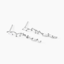 Histoire d'Or Boucles D'oreilles Pendantes Ellyn Argent Blanc Oxyde De Zirconium Discount