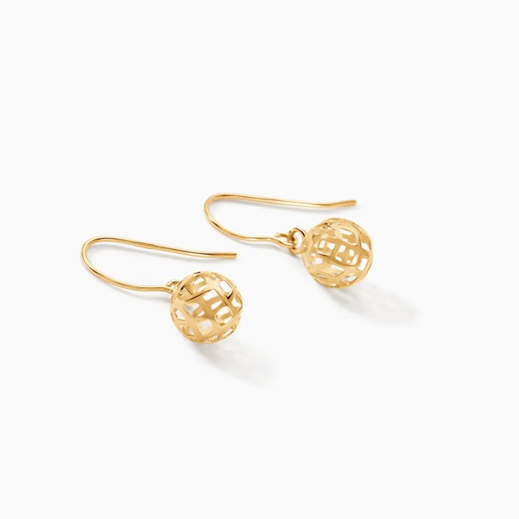 Histoire d'Or Boucles D'oreilles Pendantes Fidelia Boules Or Jaune Outlet