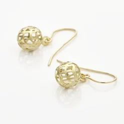 Histoire d'Or Boucles D'oreilles Pendantes Fidelia Boules Or Jaune Outlet