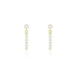 Histoire d'Or Boucles D'oreilles Pendantes Barakat Or Jaune Oxyde De Zirconium Clearance