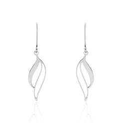 Histoire d'Or Boucles D'oreilles Pendantes Argent Blanc Prudent Best