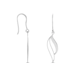 Histoire d'Or Boucles D'oreilles Pendantes Argent Blanc Prudent Best