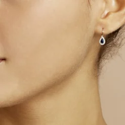 Histoire d'Or Boucles D'oreilles Pendantes Doorsie Or Jaune Saphir Et Diamant Clearance