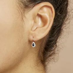 Histoire d'Or Boucles D'oreilles Pendantes Doorsie Or Jaune Saphir Et Diamant Clearance