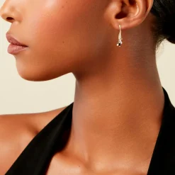 Histoire d'Or Boucles D'Oreilles Pendantes Usha Or Jaune Saphir Hot