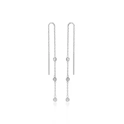 Histoire d'Or Boucles D'oreilles Pendantes Themis Argent Blanc Oxyde De Zirconium Outlet