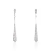 Histoire d'Or Boucles D'oreilles Pendantes Chandell Argent Blanc Oxyde De Zirconium New
