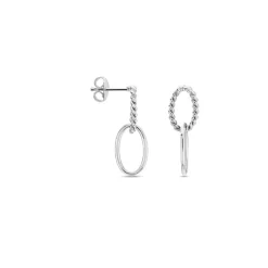 Histoire d'Or Boucles D'oreilles Pendantes Cherise Argent Blanc Sale