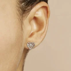 Histoire d'Or Boucles D'oreilles Pendantes Elwenn Argent Blanc Sale