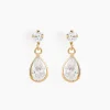 Histoire d'Or Boucles D'oreilles Pendantes Lika Or Jaune Oxyde De Zirconium New