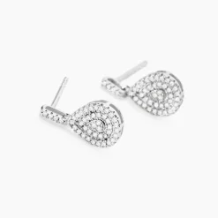 Histoire d'Or Boucles D'oreilles Pendantes Lysa Argent Blanc Oxyde De Zirconium Sale