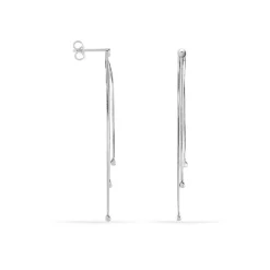 Histoire d'Or Boucles D'oreilles Pendantes Giorgia Argent Blanc Online