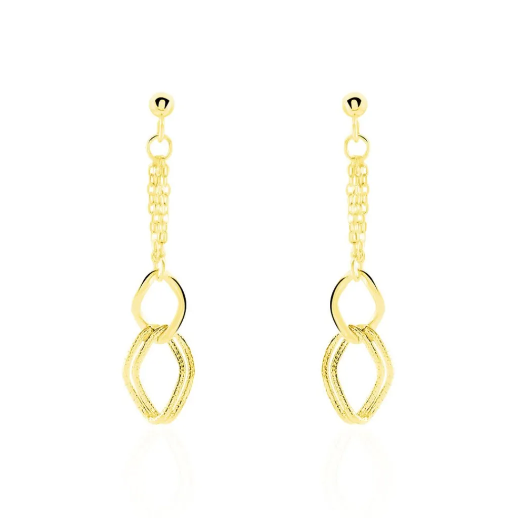 Histoire d'Or Boucles D'oreilles Pendantes Blinda Or Jaune Best