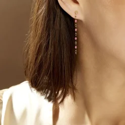 Histoire d'Or Boucles D'oreilles Pendantes Or Jaune Asteria