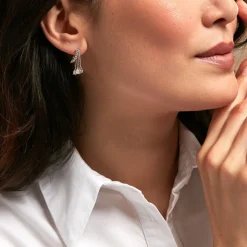 Histoire d'Or Boucles D'oreilles Pendantes Rilla Argent Blanc Oxyde De Zirconium Clearance