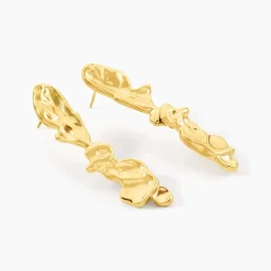 Histoire d'Or Boucles D'Oreilles Pendantes Goldess Acier Jaune Discount
