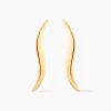 Histoire d'Or Boucles D'oreilles Pendantes Merone Vagues Or Jaune Online