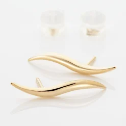 Histoire d'Or Boucles D'oreilles Pendantes Merone Vagues Or Jaune Online