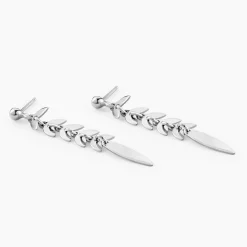 Histoire d'Or Boucles D'oreilles Pendantes Auxanne Argent Blanc Best