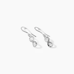 Histoire d'Or Boucles D'oreilles Pendantes Argent Blanc Teoxane Best