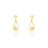 Histoire d'Or Boucles D'oreilles Pendantes Phaenna Or Jaune Oxyde De Zirconium