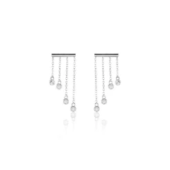 Histoire d'Or Boucles D'oreilles Pendantes Argent Blanc Edvard Oxydes De Zirconium Best