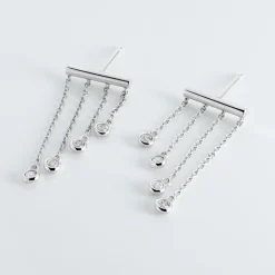Histoire d'Or Boucles D'oreilles Pendantes Argent Blanc Edvard Oxydes De Zirconium Best
