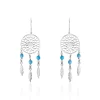 Histoire d'Or Boucles D'oreilles Pendantes Anoki Argent Blanc Hot