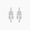Histoire d'Or Boucles D'oreilles Pendantes Oniria Argent Blanc Outlet