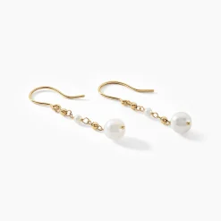 Histoire d'Or Boucles D'oreilles Pendantes Bindy Or Jaune Perle De Culture Hot