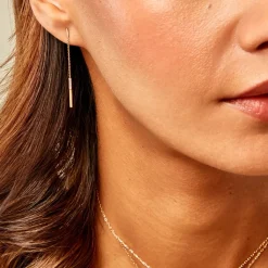 Histoire d'Or Boucles D'Oreilles Pendantes Ainhoaa Or Jaune Diamant Clearance