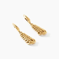 Histoire d'Or Boucles D'oreilles Pendantes Jimmy Or Jaune Discount