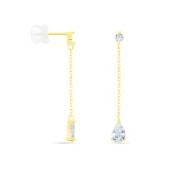 Histoire d'Or Boucles D'oreilles Pendantes Regane De Zirconium or jaune oxyde Discount
