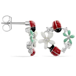 Histoire d'Or Boucles D'oreilles Pendantes Eliniane Argent Blanc Oxyde De Zirconium