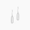 Histoire d'Or Boucles D'oreilles Pendantes Isabel Argent Blanc Oxyde De Zirconium Sale