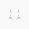 Histoire d'Or Boucles D'oreilles Pendantes Madli Or Bicolore Topaze Clearance