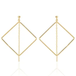 Histoire d'Or Boucles D'oreilles Pendantes Idoia Plaqué Or Jaune Best