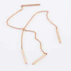 Histoire d'Or Boucles D'oreilles Pendantes Pink Or Rose Hot