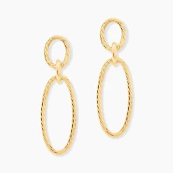 Histoire d'Or Boucles D'Oreilles Pendantes Franklyn Or Jaune Discount