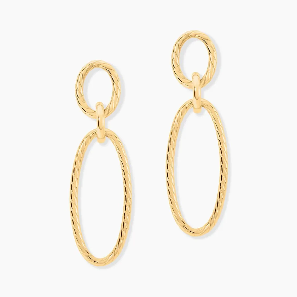 Histoire d'Or Boucles D'Oreilles Pendantes Franklyn Or Jaune Discount