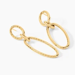 Histoire d'Or Boucles D'Oreilles Pendantes Franklyn Or Jaune Discount